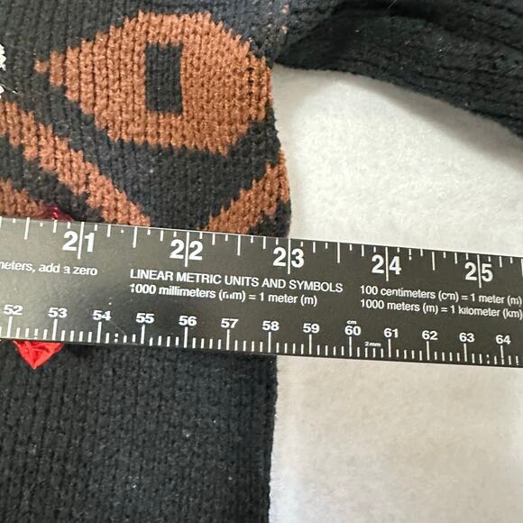 Ugly Christmas Sweater Singing Santa LIGHTS UP Tinsel Party Winner Size Medium - Picture 4 of 4